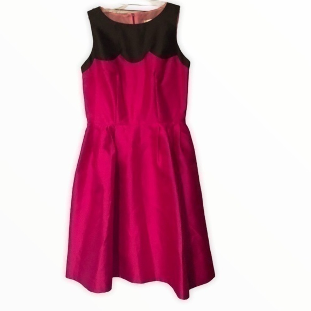 Lotus Grace pink black semi formal dress